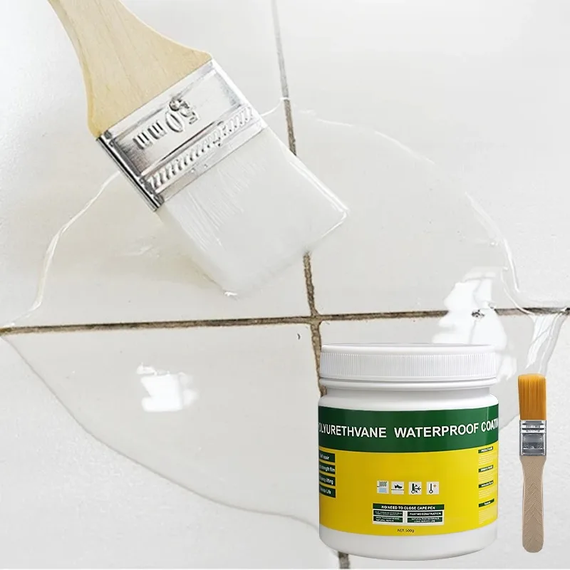 300g/500g Waterproof Agent Transparent Invisible Coating Sealant Bathroom Leak-Free Paste Glue Repairing Roof Glue With Brush