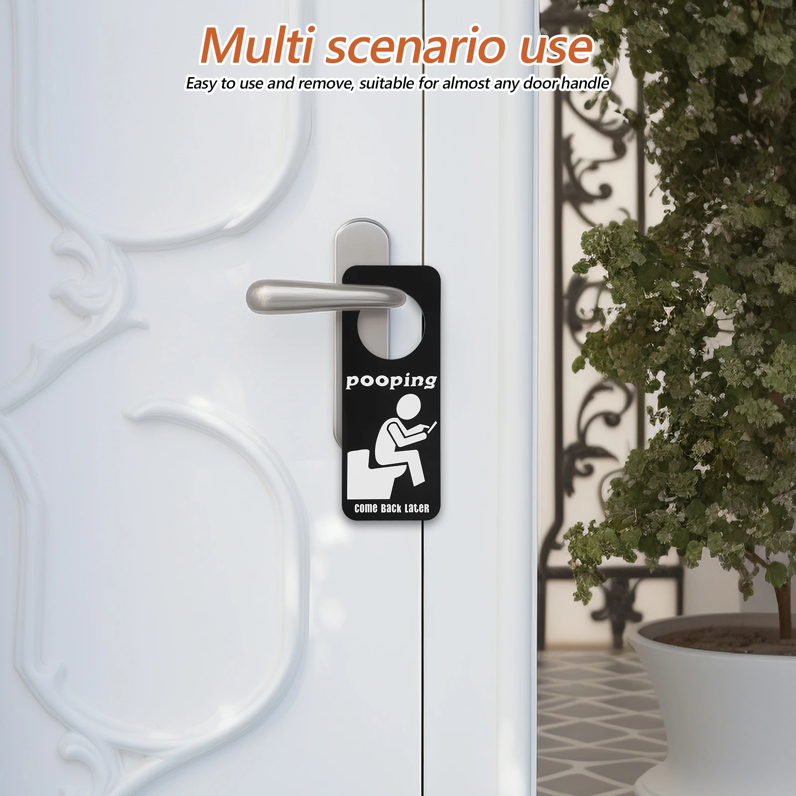 

Bathroom Door Occupied Sign Hanging Signs for Business Plaque Acrylic Funny Decor Office
