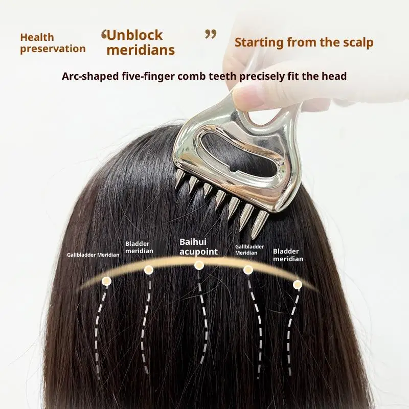 

Zinc Alloy Gua Sha Scraping Knife Massager Relaxing Soft Tissue Head Neck Back Pain Relief Tool