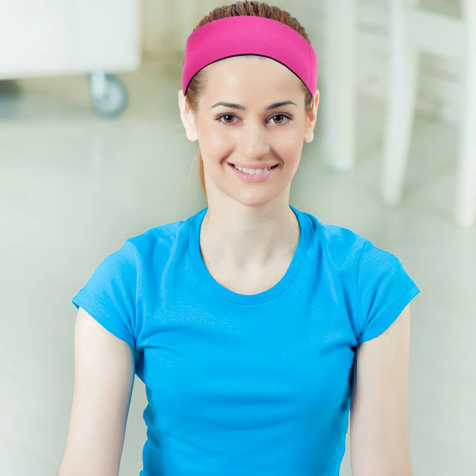 قطعتان من قبعات رباط الأذن المقاومة للماء لحماية الأذن للسباحة والرياضات المريحة والمتينة