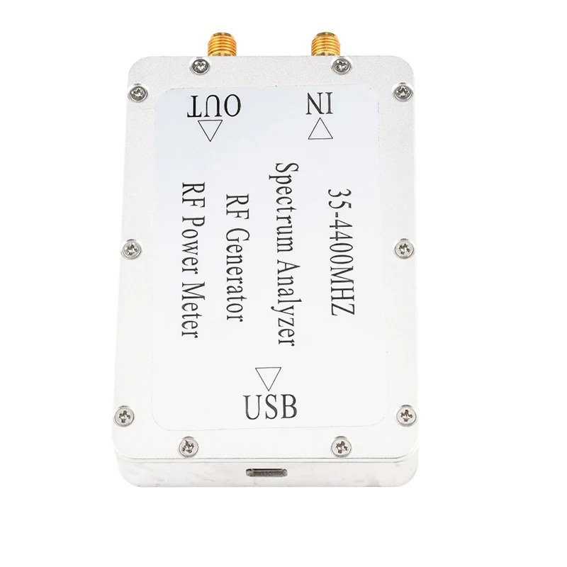 35-4400MHz Simple Spectrum Sweep Signal Source Tracking Source RF generator RF Power Meter spectrum analyzer with Alu box