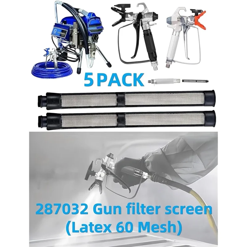 M12K-استبدال شاشات تصفية الرش بدون هواء لبخاخ الطلاء 695 795 1095 1595 3900-تشمل عدة 244067 181072 287032