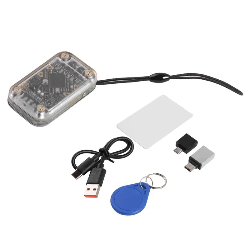 ABZZ-Chameleon V2.0 RFID Smart Chip Reader Emulator +UID Keychain/CUID Card 125K 13.56M Card Decode Chameleon Duplicator