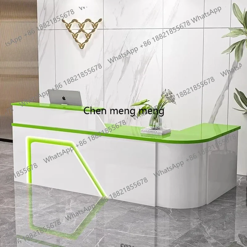 

E136 Luxury Reception Desk Cafe Counter With Drawers Modern Reception Desk Hairdresser Beauty Salon Mesa De Centro Corner Furnit