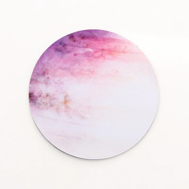 Kawaii Round Celestial Mouse Pad Soft Mat for Game Computer Cap Desk Mat Pads Non-Slip Rubbe PC Waterproof Office MousePad 22cm