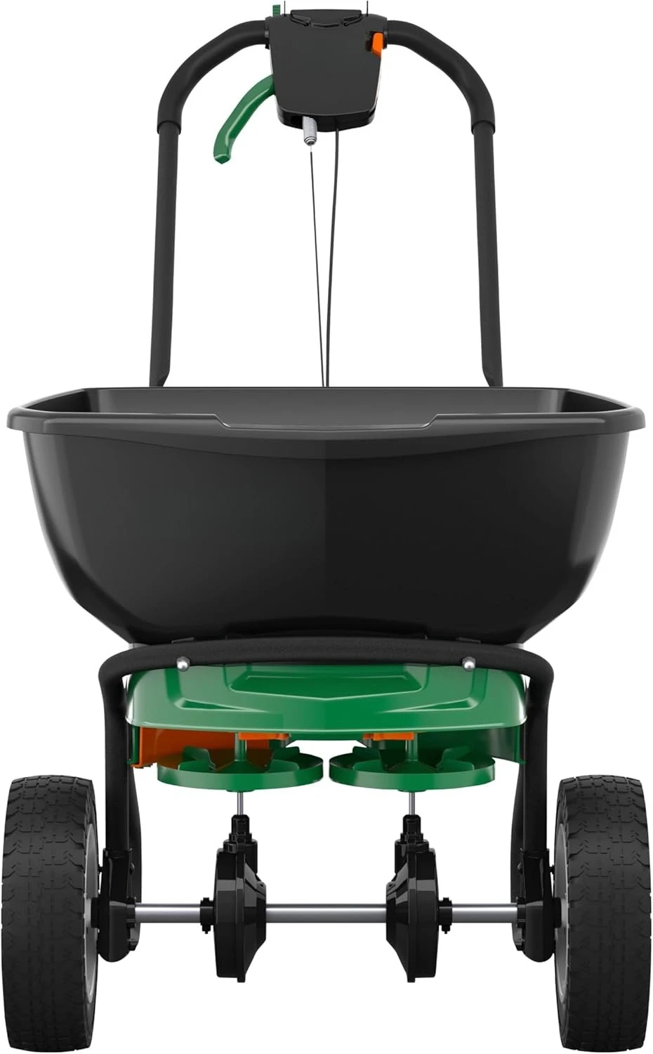 

Spreaders for grass seed, weed and feed, fertilizer, salt and ice melt