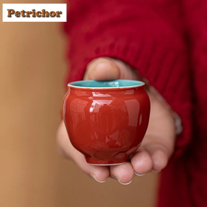

2 шт./лот дворцовый музей, красный сосновый камень, зеленый комплект, чашка для рта, античная чайная чаша, кувшин для воды, персональная чашка, чашки Jianzhan Master, 55 мл