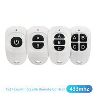 Learn code Wireless remote control 1527 chip for door garage door remote control controller alarm radio frequency 433mhz remote