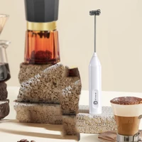 Mousseur à café électrique amélioré/fouet de lait + batteur à œufs, MINI mélangeur alimentaire, Rechargeable par USB, outils à expresso portables à trois vitesses 6