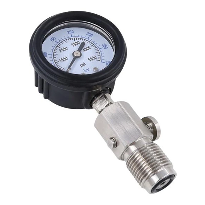 New DIN Air Tank Pressure Checker For Scuba Diving With 350Bar Gauge,Diving Gauge