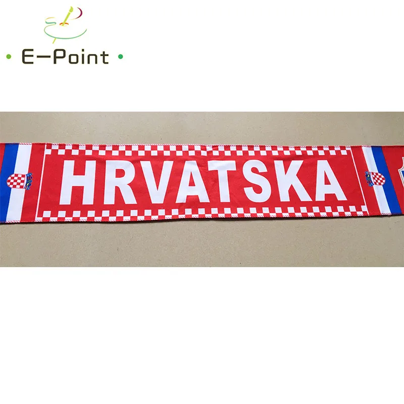 120*17 cm Size Croatia Scarf for Fans Double-faced Printed NA011