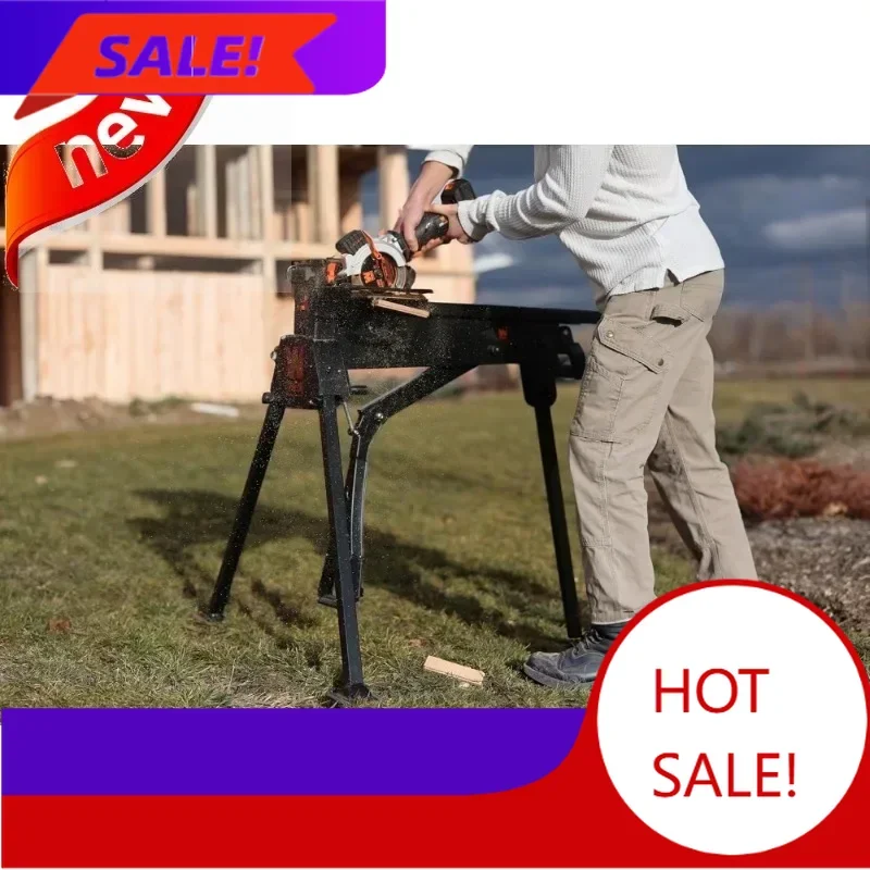 

Бестселлер: Сверхпрочный складной верстак с грузоподъемностью 272 кг, регулируемая опорная стойка для пилы, для деревообработки