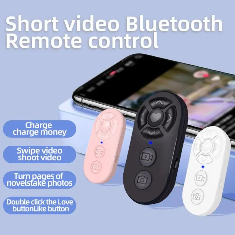 Bluetoothcompatible Remote Control Button Wireless Controller Self-Timer Camera Stick Shutter Release Phone Camera Monopod