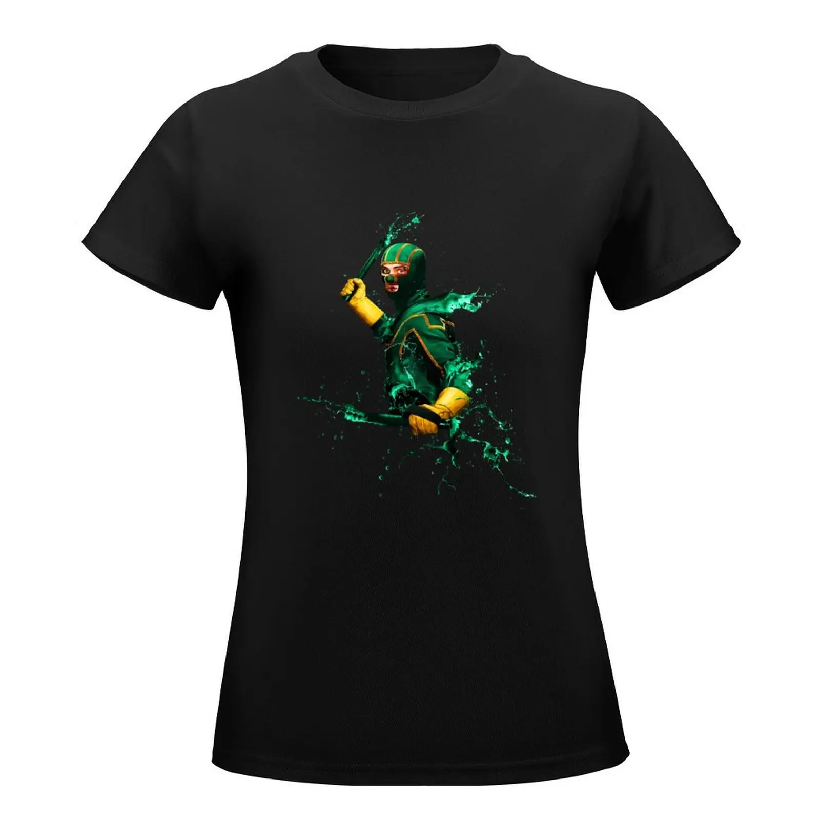 KICK ASS ? Digital Painting T-Shirt Aesthetic clothing plain oversized t shirts for Women