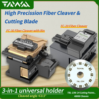 TAWAA Optical Fiber Cleaver FC-20/30 3-in-1 Universal Holder, Optical Fiber Cable Cutting Knife Fiber Cleaver