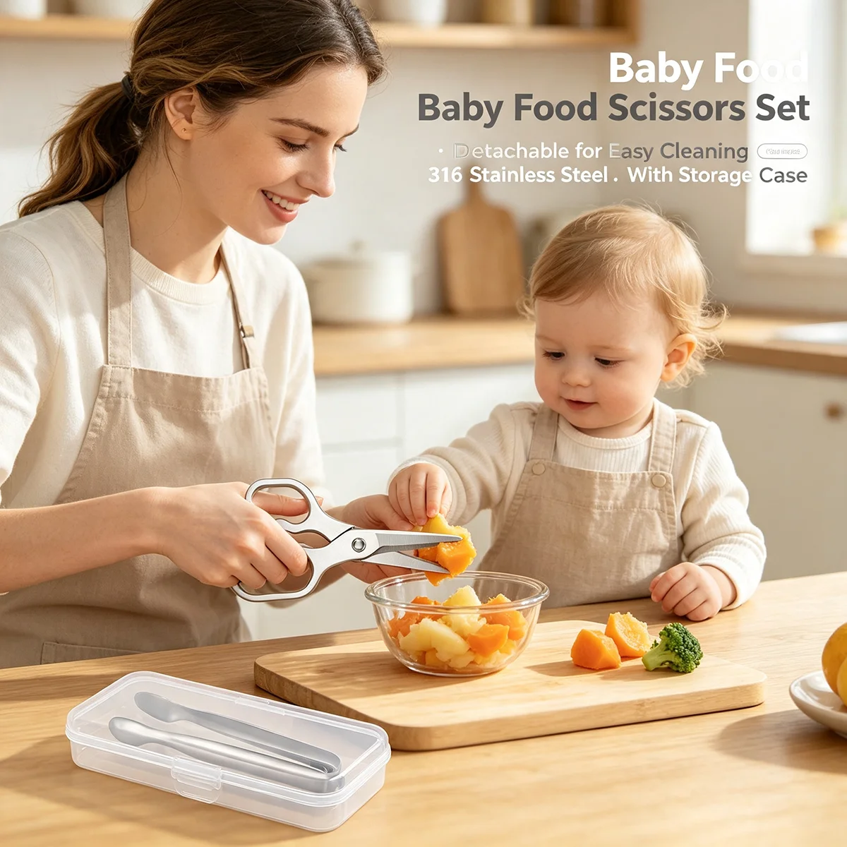 Veggie Baby Food - Ciseaux pour aliments pour bébés TUP