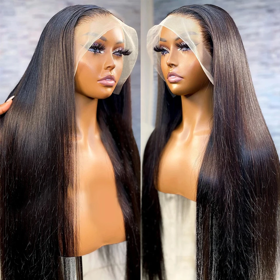 

Glueless Wigs Human Hair Straight 13x4 Lace Frontal Wig Invisible Knots Wigs For Women HD 4x4 Lace Front Human Hair Wigs