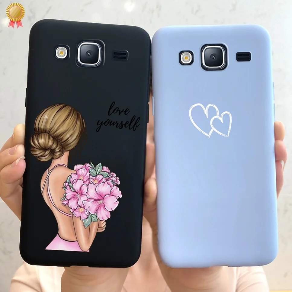 For Samsung Galaxy J3 2016 J3 2017 EU Case Cute Flowers Shockproof Soft TPU Silicone Back Cover For Samsung J3 2016 J320FN Funda