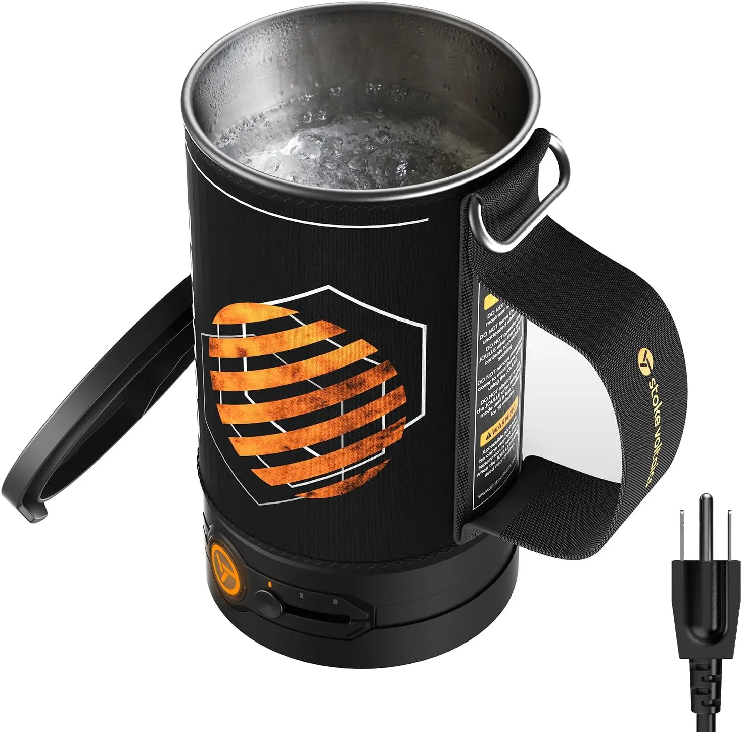 

Portable Electric Kettle, 500W Fast Boiling with Auto Shut-Off, Stainless Steel for Coffee & Tea, Travel Essential