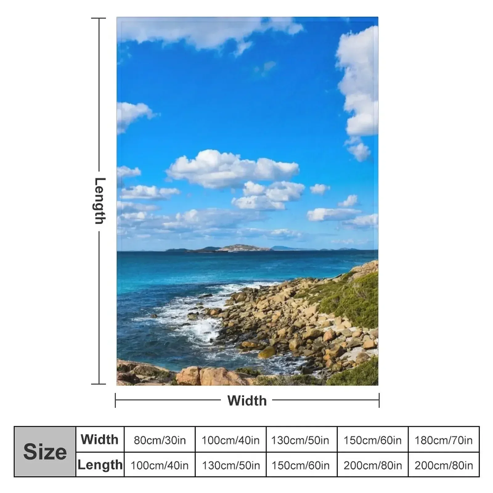 New Australian Beach Throw Blanket Softest Retros valentine gift ideas Warm warm for winter heavy to sleep Blankets