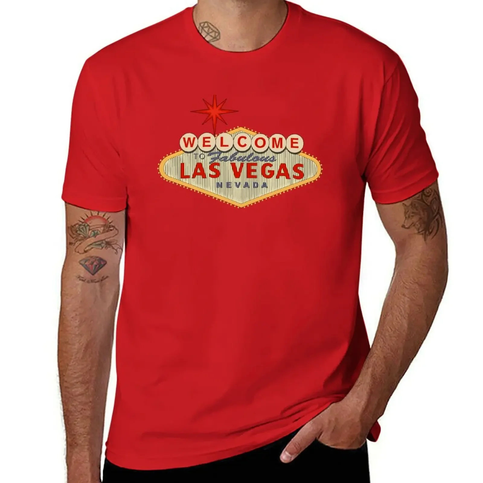 Fabulous Las Vegas T-Shirt customs summer top mens graphic t-shirts pack Hot Sale Crewneck Round Neck Short Sleeve New Arrival