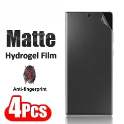 4Pcs Matte Hydrogel Film For Samsung S23 S21 S22 S24 S25Ultra S21 FE S9 S10 Plus Screen Protector For Galaxy Note 20 Ultra S10E