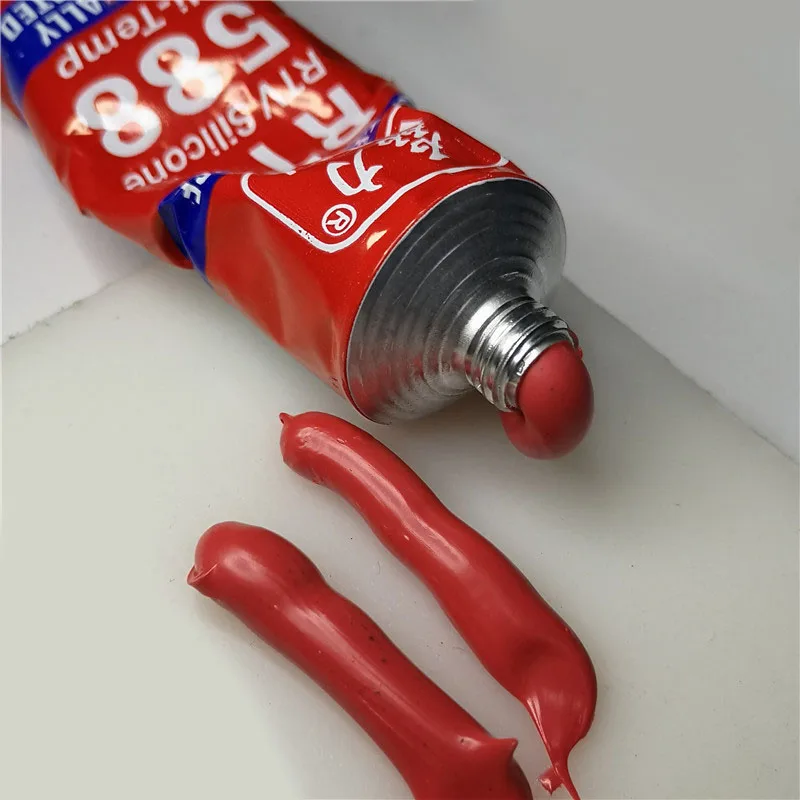 588 Sealant Engine Leak Proof Sealant RTV588 Red Rubber Gasket Free High Temperature Silicone Rubber 100g