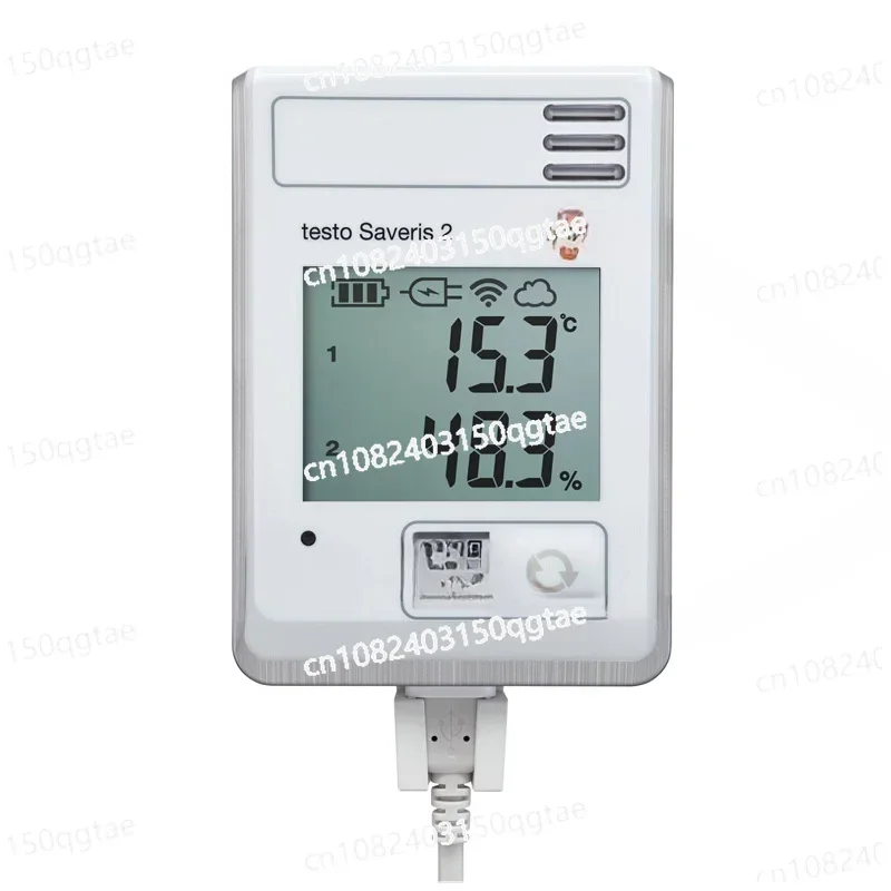 WiFi Data Logger with  Display and  Integrated Temperature and Humidity Probe