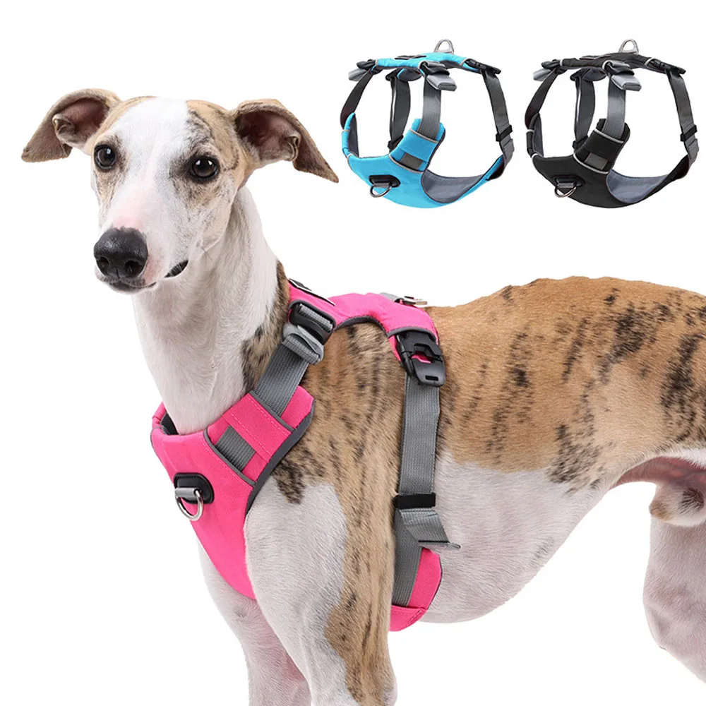 

No Pull Dog Harness,Adjustable Soft Padded Pet Vest with Easy Control Handle