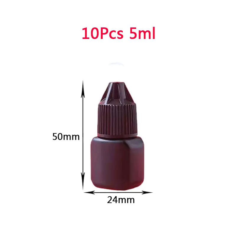 10pcs Professional Eyelash Glue Bottle Empty Replacement Case 1Second Dry Eyelash Extension Glue Storage Container