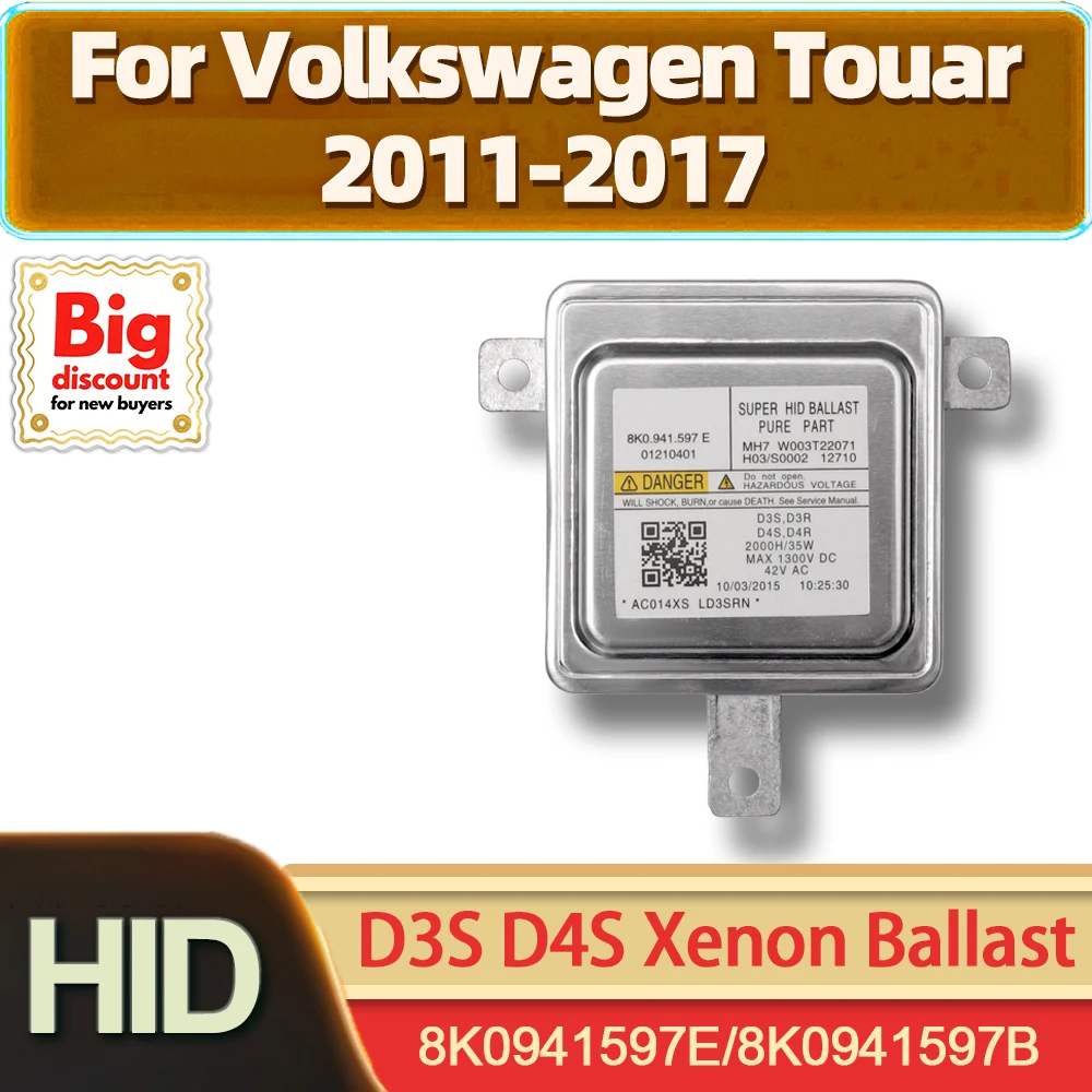 

TEENRAM HID Xenon Headlight Ballast Control Unit OEM 8K0941597E 8K0941597B D3S D4S For Volkswagen Touar 2011 2012 2013 2014-2017