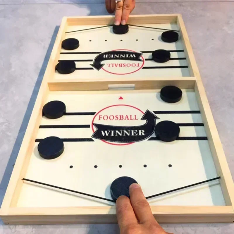 Fast Sling Puck Game, Double Battle Desktop Winner Board Games, Slingshot Table Hockey Toys, Parent-Child Interactive Table Toy