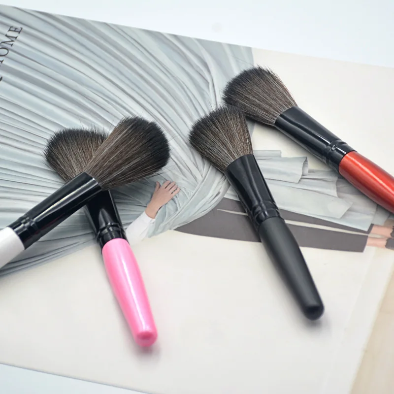 Pincel de maquiagem pó solto escova rosto blush contorno iluminador sombra escova salão de beleza maquiagem beleza acessórios do prego ferramenta