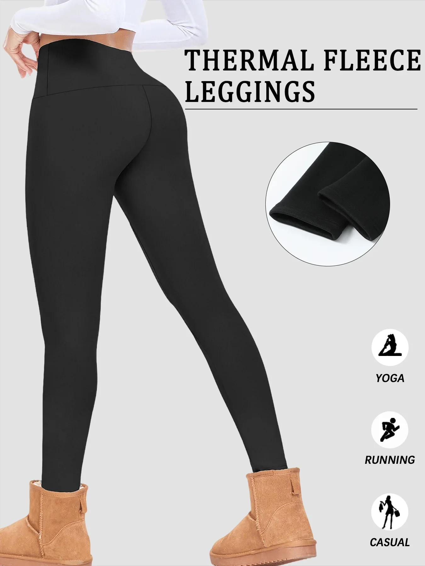 2 PACK Women's Cargo Pockets Leggings, Super Soft High Waisted Tummy Control No SeeThrough Workout Yoga Running Leggings