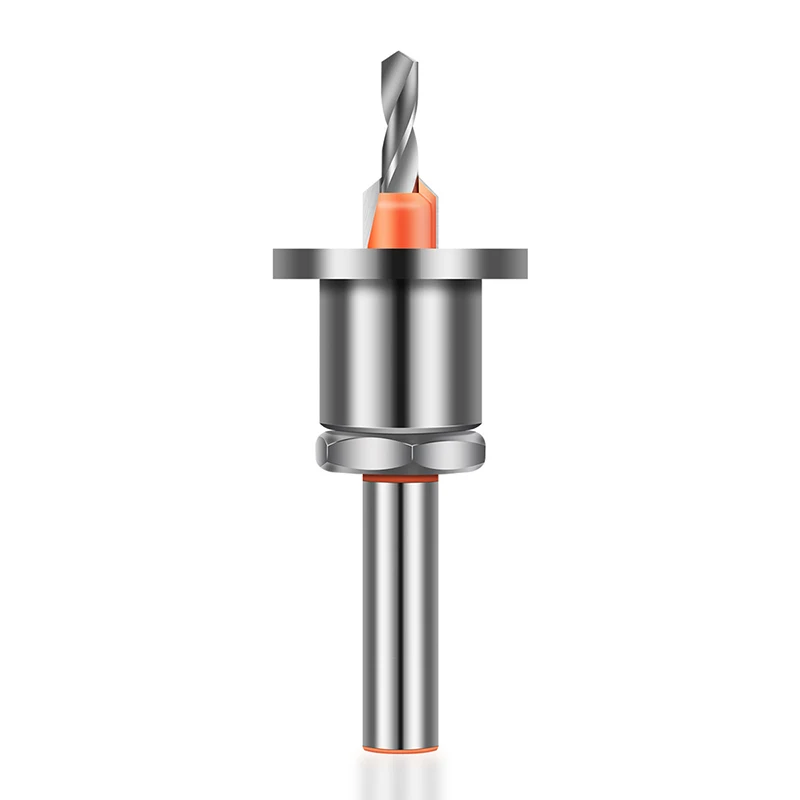 Countersink Drill Bit With Depth Stop, Alloy Head, Woodworking Step Drill, Screw Mounted, For Precise Drilling