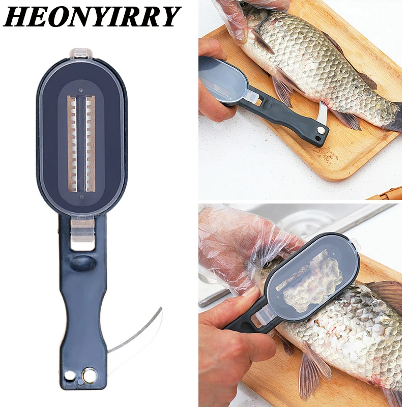 

Fish Skin Brush Fast Remove Fish Scale Scraper Planer Tool Fish Scaler Fishing Knife Cleaning Tools Kitchen Cooking Accessorie