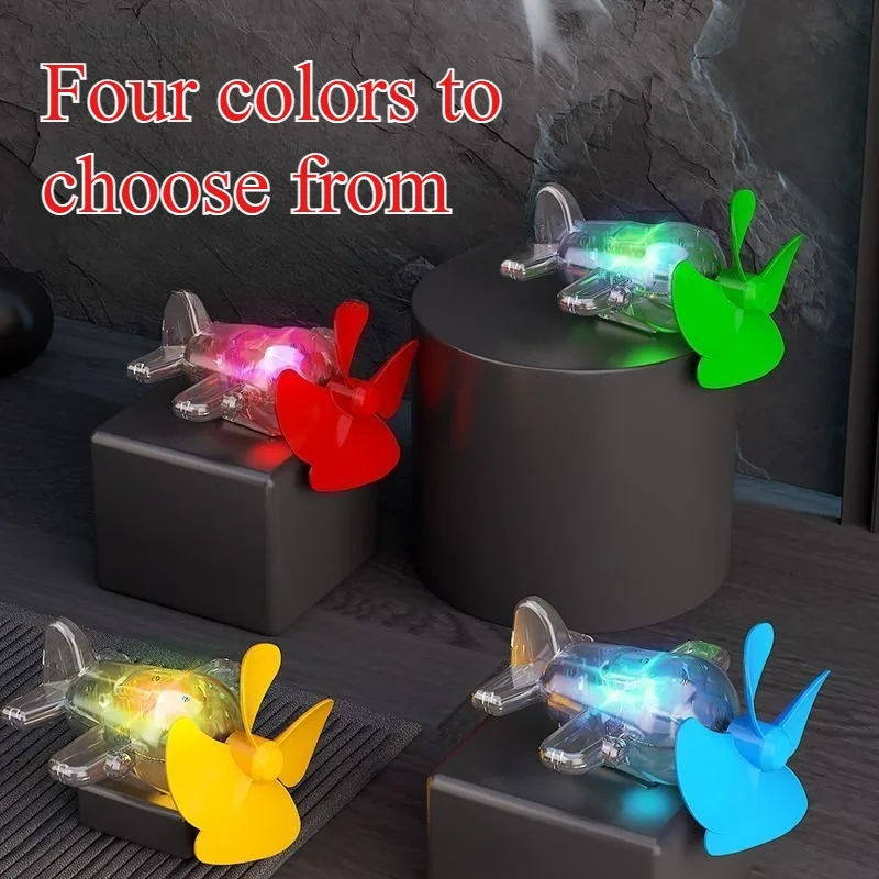 ลมขับเคลื่อนไฟ LED หมุนเครื่องบินรถจักรยานยนต์จับตกแต่งความปลอดภัยขี่คําเตือนตกแต่งรถจักรยานยนต์