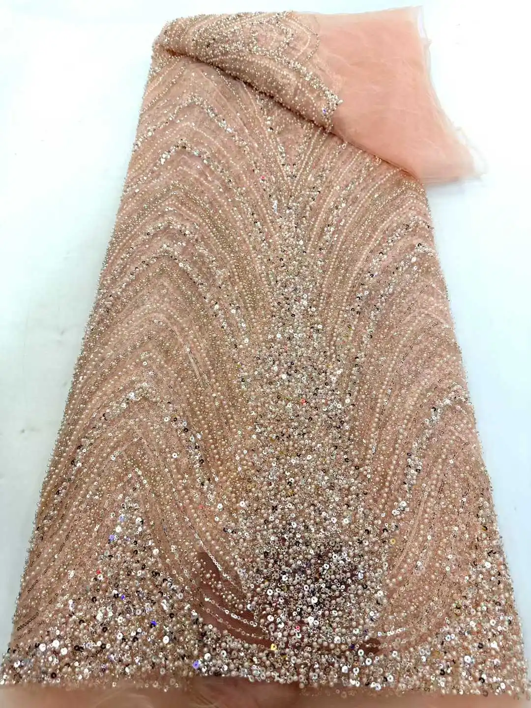 

Африканская сетчатая кружевная ткань, нигерийские бусины, кружевная ткань с блестками, 2022, высокое качество, французские нигерийские кружевные платья для женщин, вечерние, свадебные