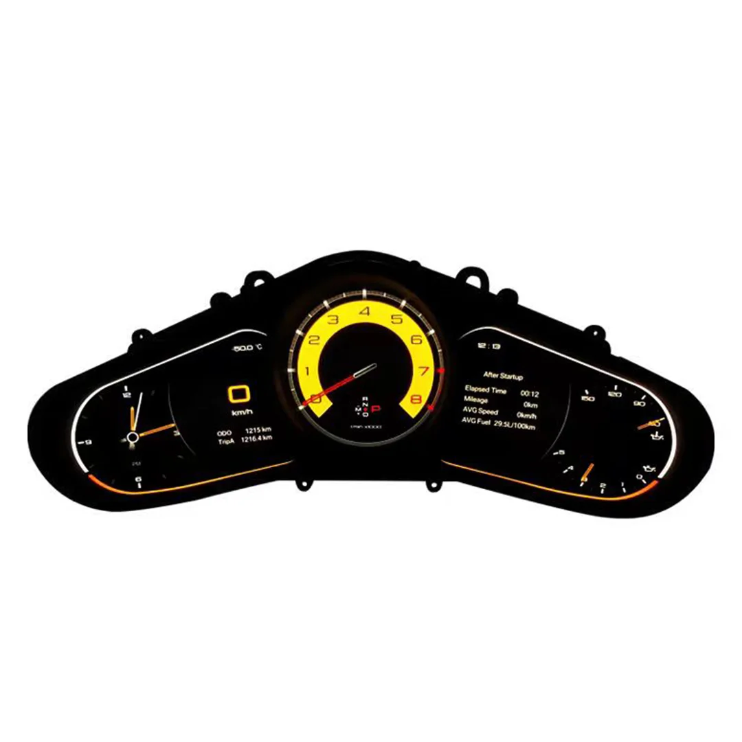 Upgraded LCD Digital Cluster Virtual Cockpit Odometer Dashboard Speedometer For Cayenne Panamera 2010-2017