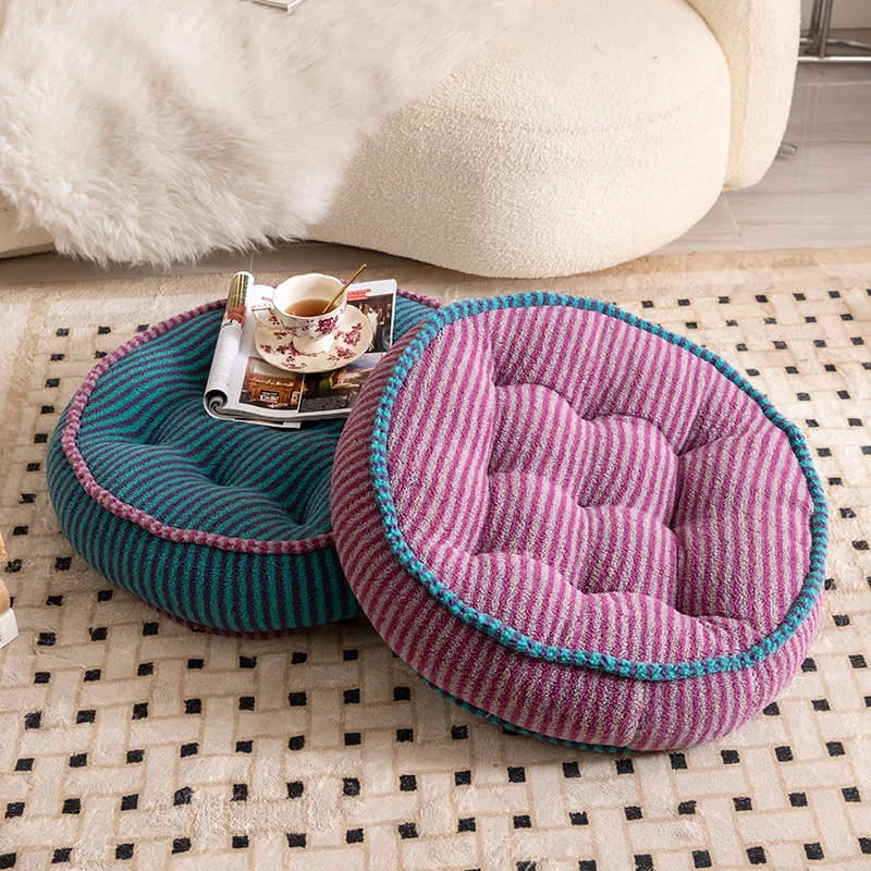 Plush Seat Cushion Household Floor Living Room Household Round Futon Cushion Thickened