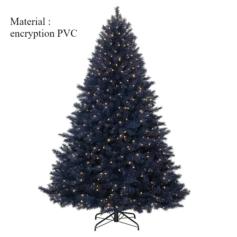 

Artificial Black Christmas Tree Encrypted PVC Christmas Tree with LED Lights Christmas Atmosphere Decoration 0.6m-1.5m Navidad