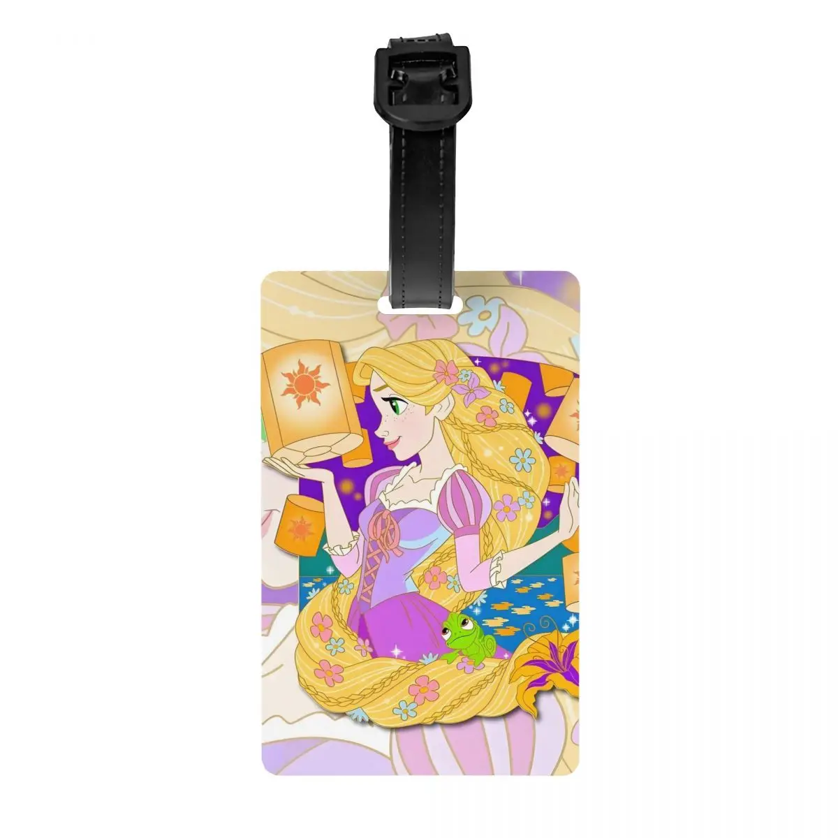 

Изготовленная на заказ багажная бирка принцессы с забавным рисунком и именной карточкой Идентификационная этикетка конфиденциальности для дорожной сумки, чемодана