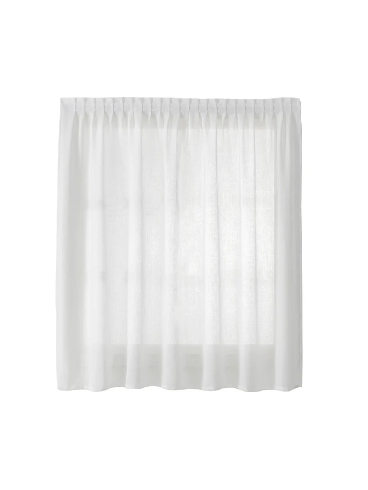 No Punch Short Curtains, Solid Color Magic Paste Tulle Door Window Drapes, Panel Sheer Bedroom Cortinas de Dormitor, holes free