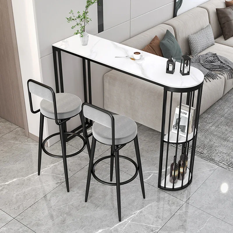 Liquor Table Kitchen Furniture Home Bar Counter Designer Accessories Modern Coffee Standing Nordic Barra Para Cocina Mesa High