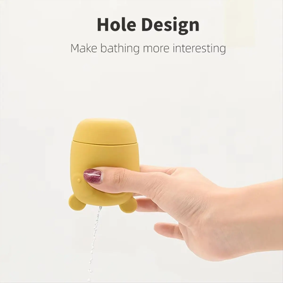A78I Cute Cartoon Animal Bath Toys for Toddlers,Silicone Sprinkler Bathtub Toys for Infants,Water Swim Toys for Children