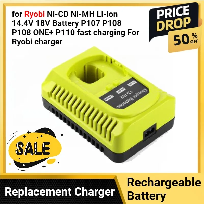 

Сменное зарядное устройство 3A для Ryobi Ni-CD Ni-MH Li-ion 14,4 В 18 В аккумулятор P107 P108 P108 ONE + P110 Быстрая зарядка для зарядного устройства Ryobi