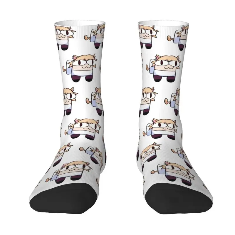 Harajuku Funny Neco Arc Socks Women Men Warm 3D Print Cartoon Comic Game Sports Basketball Socks