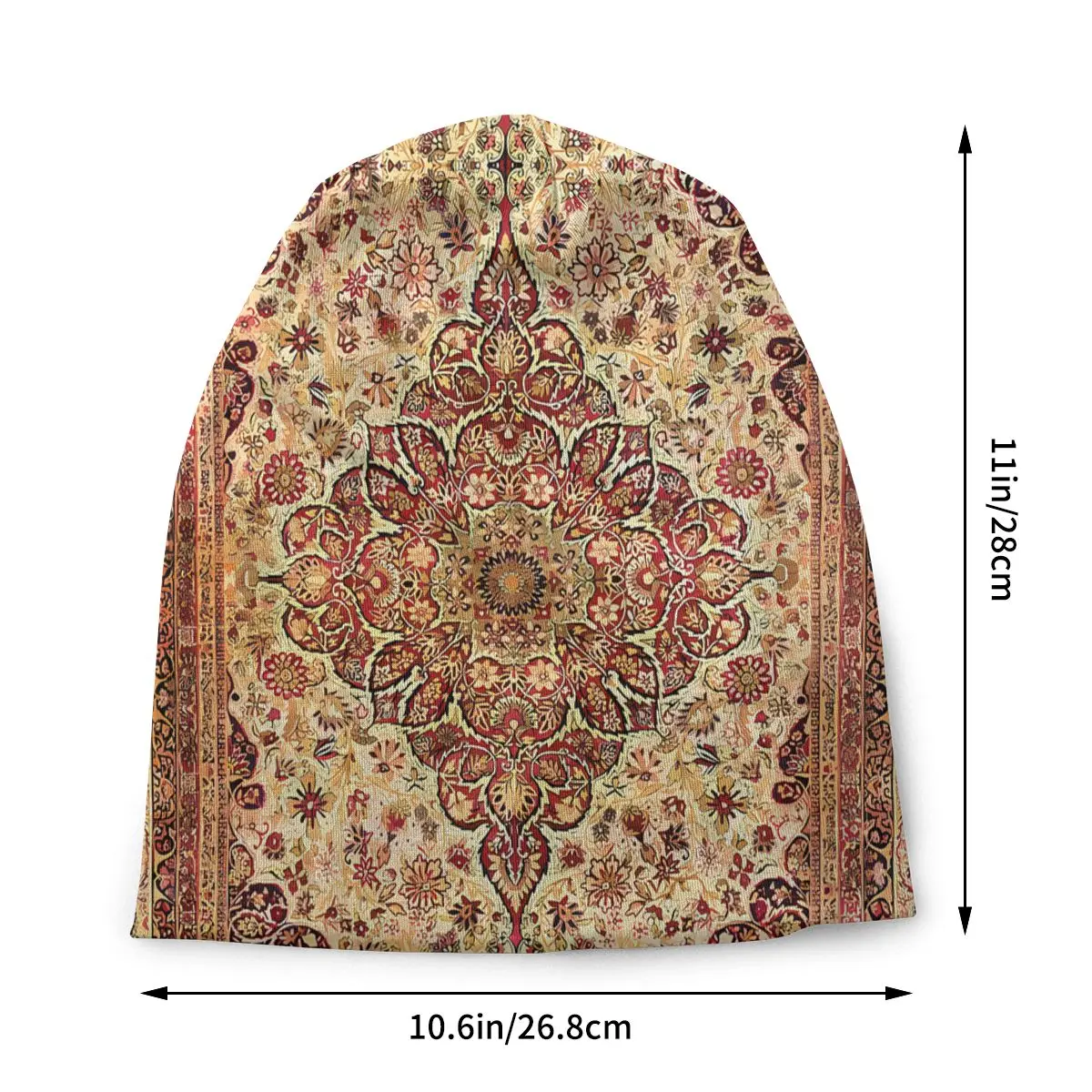 Bohemian Antique Persian Tabriz Outdoor Thin Hats Gold Laver Kirman Bonnet High Quality Skullies Beanies Caps