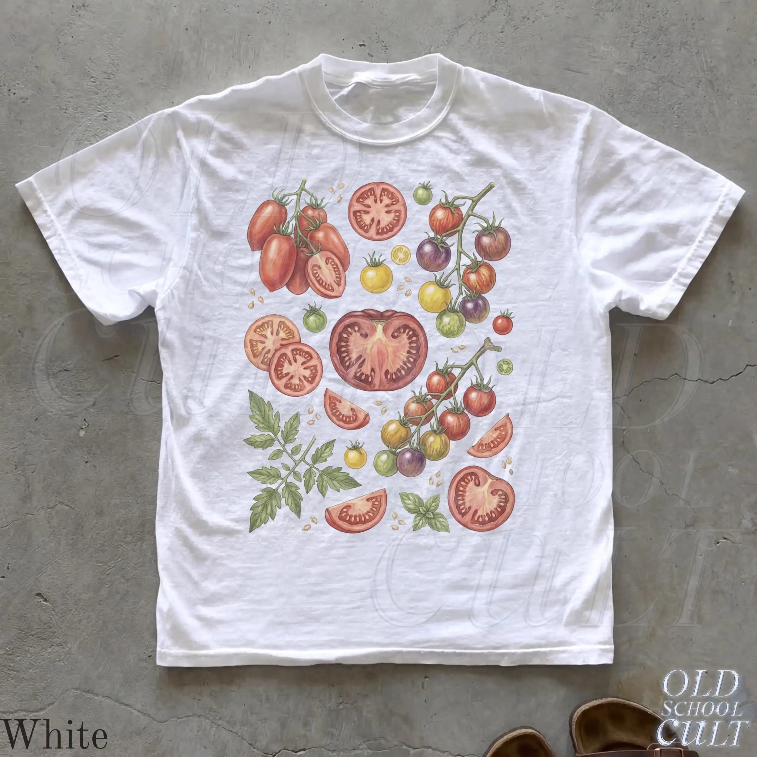 Vintage Tomato 90s Graphic T-Shirt, Retro Summer Vegetable Garden Nature Y2k Unisex Shirt