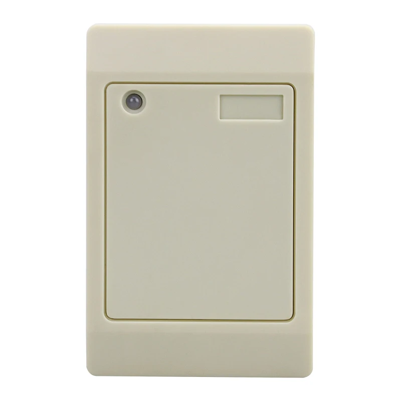Tête de contrôle d'accès Wiegand26/34 étanche, lecteur de carte RF EMID blanc 125kHz, Protection Anti-surtension/Deadlock, sortie RS485/RS232